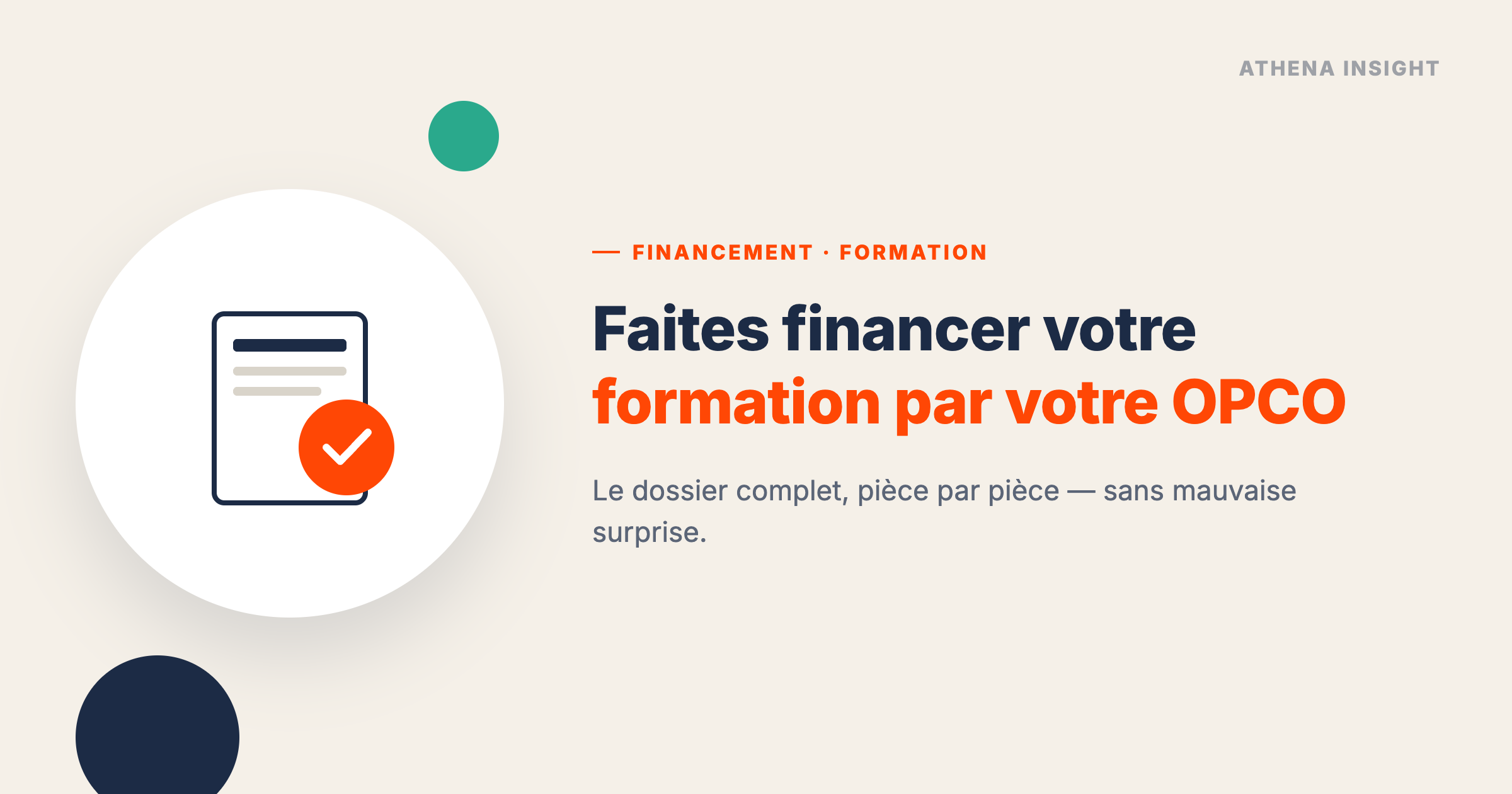 opco financement formation salarié